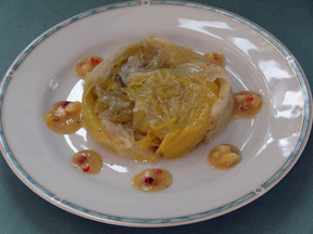 Leeks Vinaigrette with Preserved Lemons and Pink Peppercorns