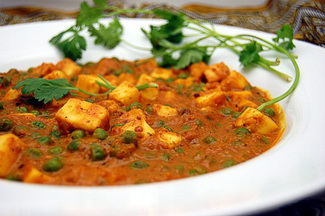 Mattar Paneer ~ Indian Pressed Cheese with Peas