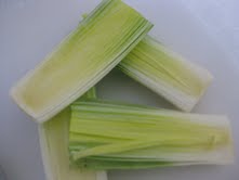 Pea and leek soup