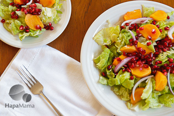 Mexican Christmas Salad With Persimmons