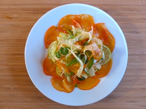 Fennel Slaw with Persimmons and Lime Vinaigrette