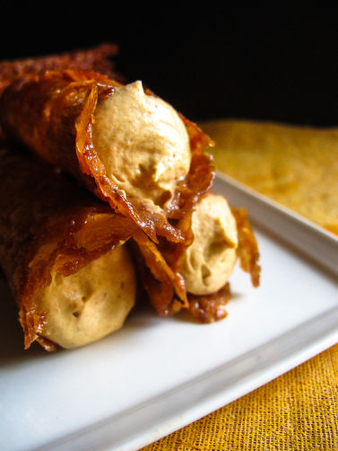 Persimmon Snap Cannoli