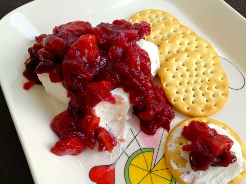 Smoky Persimmon Cranberry Compote