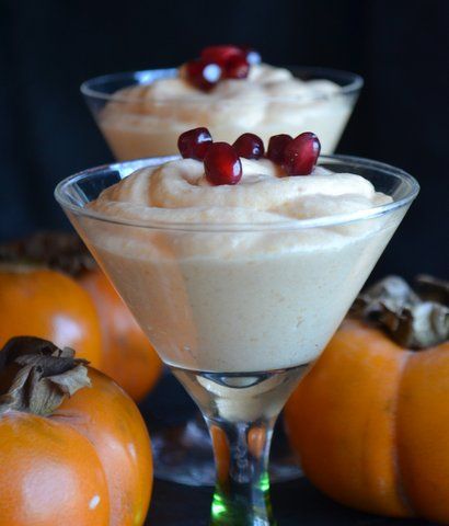 Spiced Persimmon & Blood orange mousse