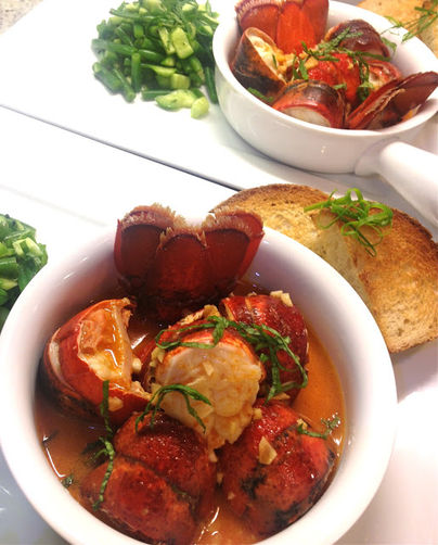 Chili Lobster with Texas Toast