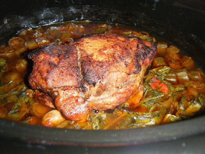 Raise the Red Lantern (Red braised pork, slow cooker style)