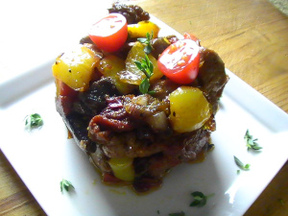 SUGAR - FREE One Pot Pork Crimini Lemon Stew