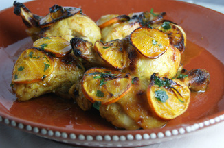 Spiced clementine chicken