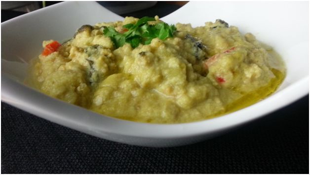 SUGAR - FREE Parsnips, Celeriac, Yellow Beets and Oats Risotto