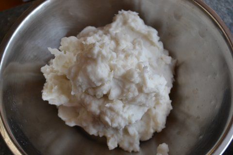 Fresh Home made Rice noodles in a coconut & yogurt sauce