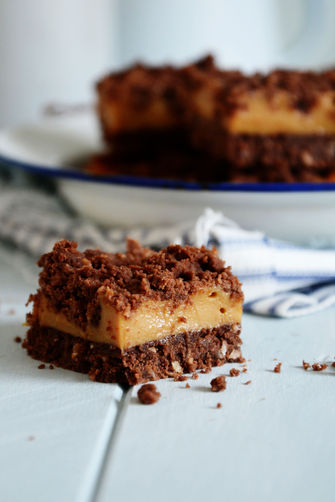 Chocolate, Coconut & Caramel Slice