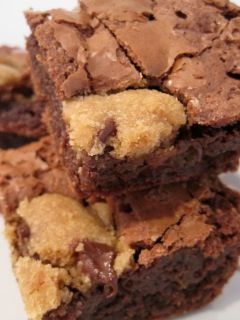 Chocolate Chip Cookie Dough Brownies