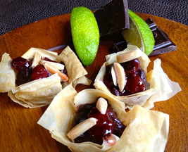 Cherry Lime Truffle Cups