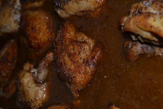 Sweet Tea Braised Chicken Thighs