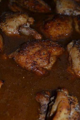 Sweet Tea Braised Chicken Thighs