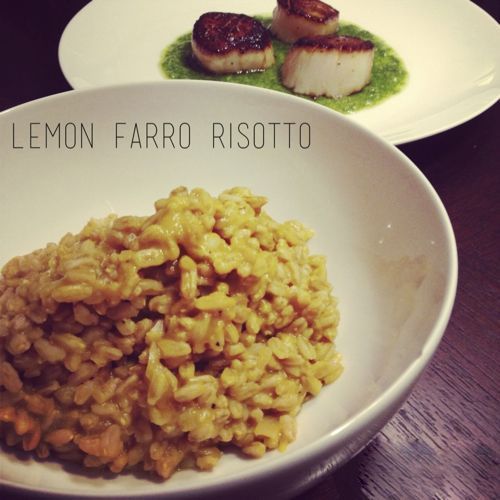 Lemon Farro Risotto