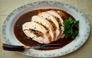 Stuffed Turkey Breast Marsala (or Poor Man's Veal)