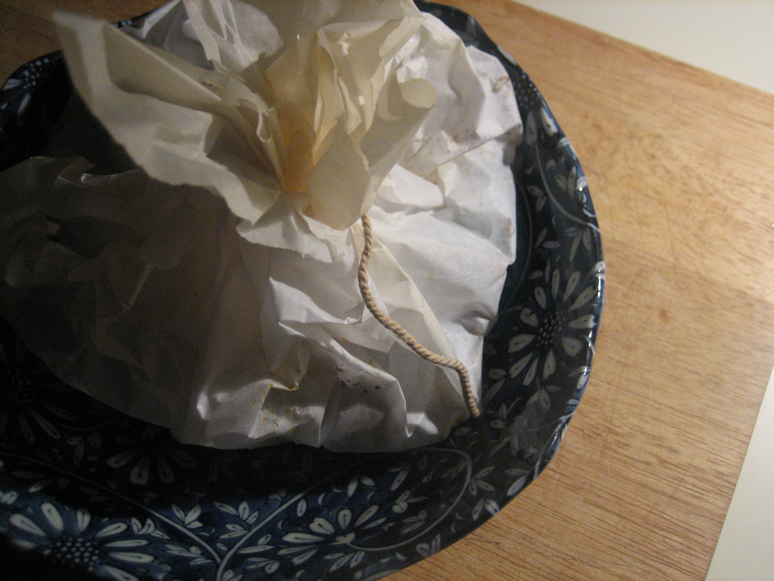 Kale, Andouille, Scallop, White Bean, and Piment d'Esplette - in Parchment