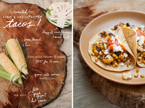 Corn and Cauliflower Tacos