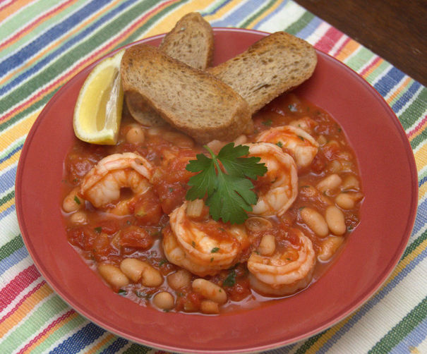 Easiest Shrimp Cassoulet