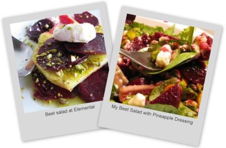 Elemental Inspired Beet Salad with Pineapple Dressing
