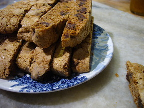 Chocolate Chip Biscotti for Grandpa