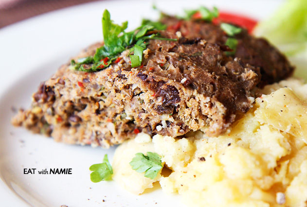 African Spicy Nutty Fruity Meatloaf