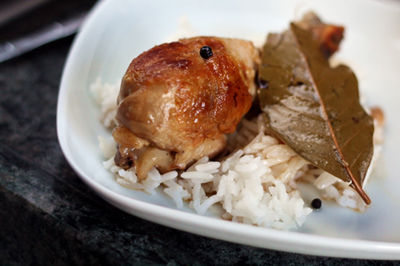 Filipino chicken adobo