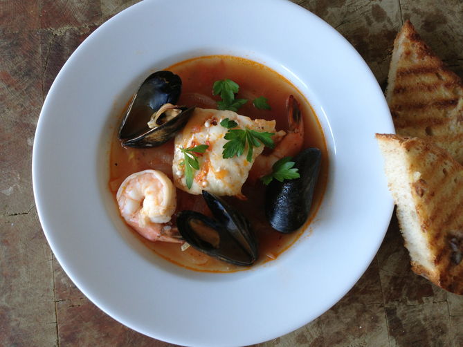 Spicy Seafood & Fennel Soup