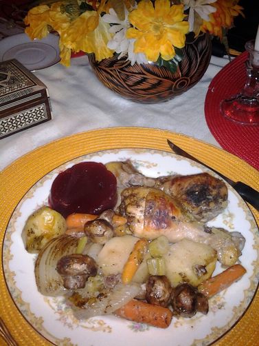 Sage & Onion Chicken with Potatoes & Mushrooms