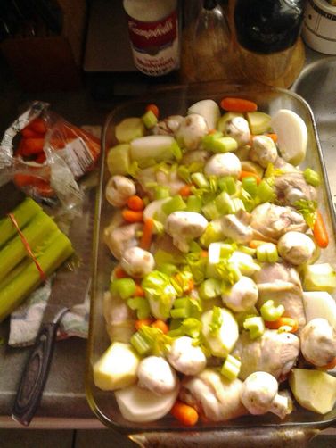 Sage & Onion Chicken with Potatoes & Mushrooms