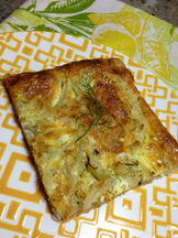 Savory Fennel Creme Fraiche Tart 