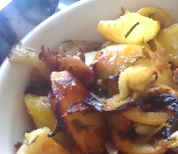 Lemony Saffron Roasted Fennel with Sunchokes, Shallots, and Herbs