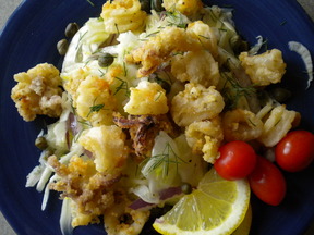 Fennel-Crisp Calamari Salad