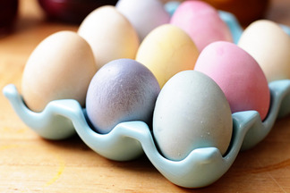 Naturally Dyed Easter Eggs
