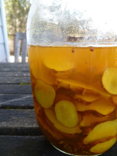 Sunchoke (Jerusalem artichoke) pickles