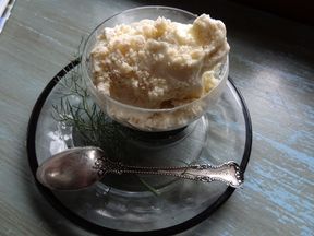 Fennel Gelato with Amaretti & Pollen