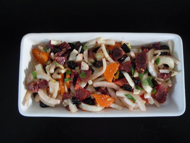 Fennel, Orange and Oil Cured Olive Salad
