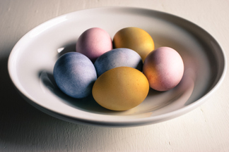 Naturally Dyed Easter Eggs