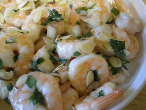 Garlic Shrimp with Almonds
