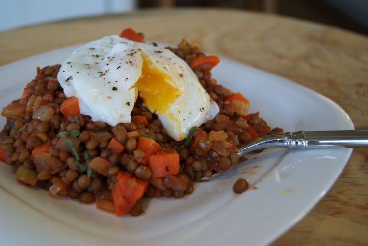 Italian-Style Lentils with Tomato Sauce