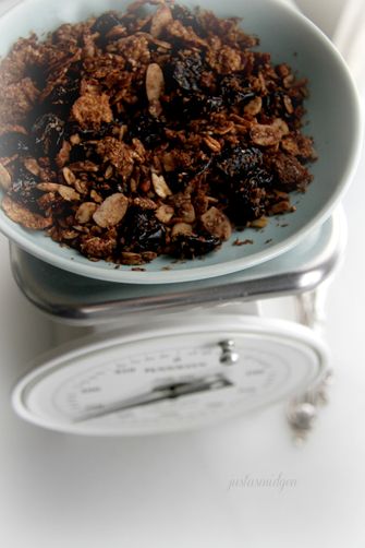 Chocolate Cherry Coconut Granola