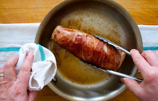 Prosciutto Crusted Pork Tenderloin