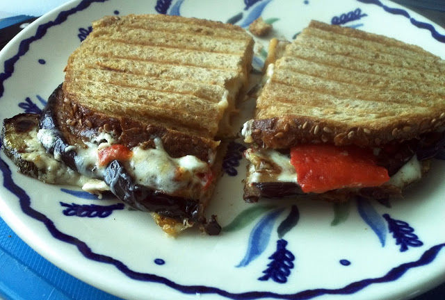 Three Cheese and Vegetable Grilled Panini