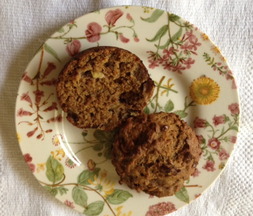 Rustic Banana Bran Muffins