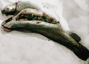 Simple Trout Duxelles