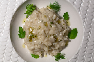 Lemon Lime Risotto with Basil Mascarpone