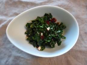 Massaged Kale Salad with Curry Dressing