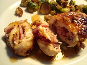 Chicken Kiev "Cordon Bleu" with a Boozy Cider Sauce