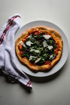 Mustard Green Pizza